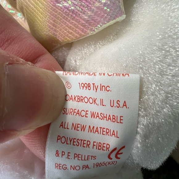 Ty Beanie Babies Halo Plush with Shimmering Wings - Picture 2 of 3